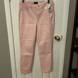 Talbots Women’s 4 Jegging Crop Pink Comfort Stretch Pockets High Waist NWT